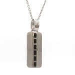 Load image into Gallery viewer, Men of Platinum | Black Enamel Pendant for Men JL PT P 247   Jewelove.US
