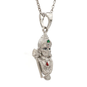 Plain Platinum Murugan Pendant JL PT Murugan   Jewelove.US