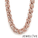 Load image into Gallery viewer, Heavy 3D Platinum Rose Gold Chain for Men JL PT CH 703-A   Jewelove.US
