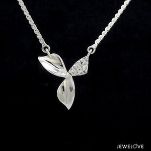 Platinum Diamond Pendant with Chain JL PT P 313   Jewelove.US