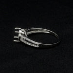 Load image into Gallery viewer, Platinum Diamond Split Shank Mounting Ring JL PT 1217-M   Jewelove.US
