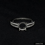 Load image into Gallery viewer, Platinum Diamond Split Shank Mounting Ring JL PT 1217-M   Jewelove.US
