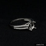 Load image into Gallery viewer, Platinum Diamond Split Shank Mounting Ring JL PT 1217-M   Jewelove.US
