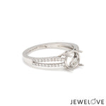 Load image into Gallery viewer, Platinum Diamond Split Shank Mounting Ring JL PT 1217-M   Jewelove.US
