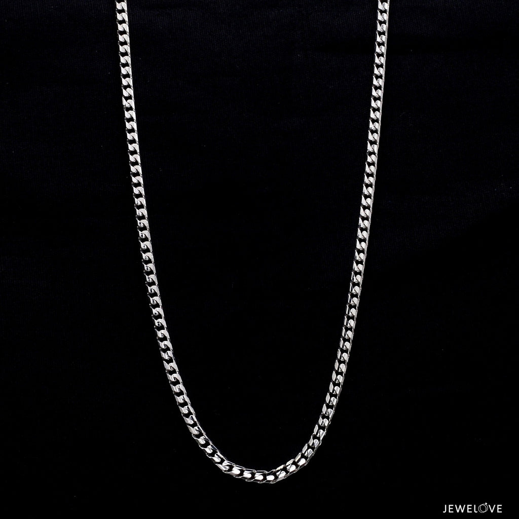 Japanese Platinum Curb Chain for Men JL PT CH 980   Jewelove.US