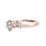 Load image into Gallery viewer, 30-Pointer Pear Cut Solitaire Diamond Accents18K Rose Gold Ring JL AU 1235R   Jewelove.US
