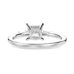 Load image into Gallery viewer, 50-Pointer Princess Cut Solitaire Baguette Diamond Accents  Platinum Ring JL PT 1211-A   Jewelove.US
