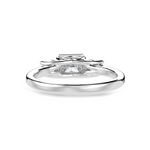 Load image into Gallery viewer, 70-Pointer Princess Cut Solitaire Diamond Accents Platinum Ring JL PT 1230-B   Jewelove.US
