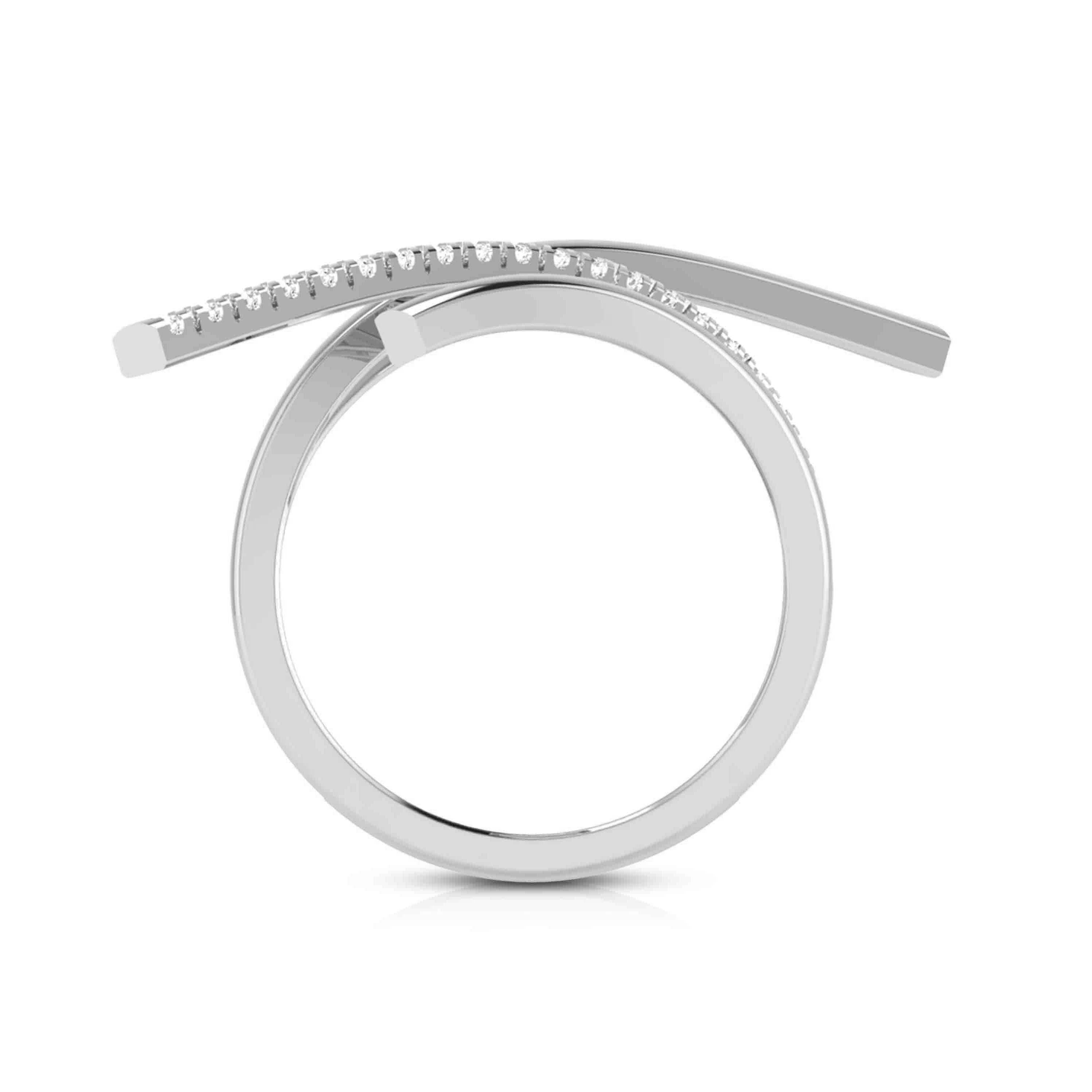 Platinum Infinity Ring with Diamonds for Women JL PT R-1   Jewelove.US