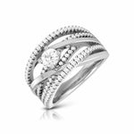 Load image into Gallery viewer, Designer Platinum Solitaire Engagement Ring for Women JL PT R-26   Jewelove.US
