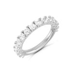 Load image into Gallery viewer, Platinum Infinity Ring with Diamonds for Women JL PT R-6  VVS-GH-Women-s-Band-only Jewelove.US
