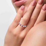 Load image into Gallery viewer, Platinum Infinity Ring with Diamonds for Women JL PT R-6   Jewelove.US
