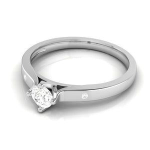 0.30cts Solitaire Diamond Platinum Engagement Ring for Women JL PT R-75   Jewelove.US