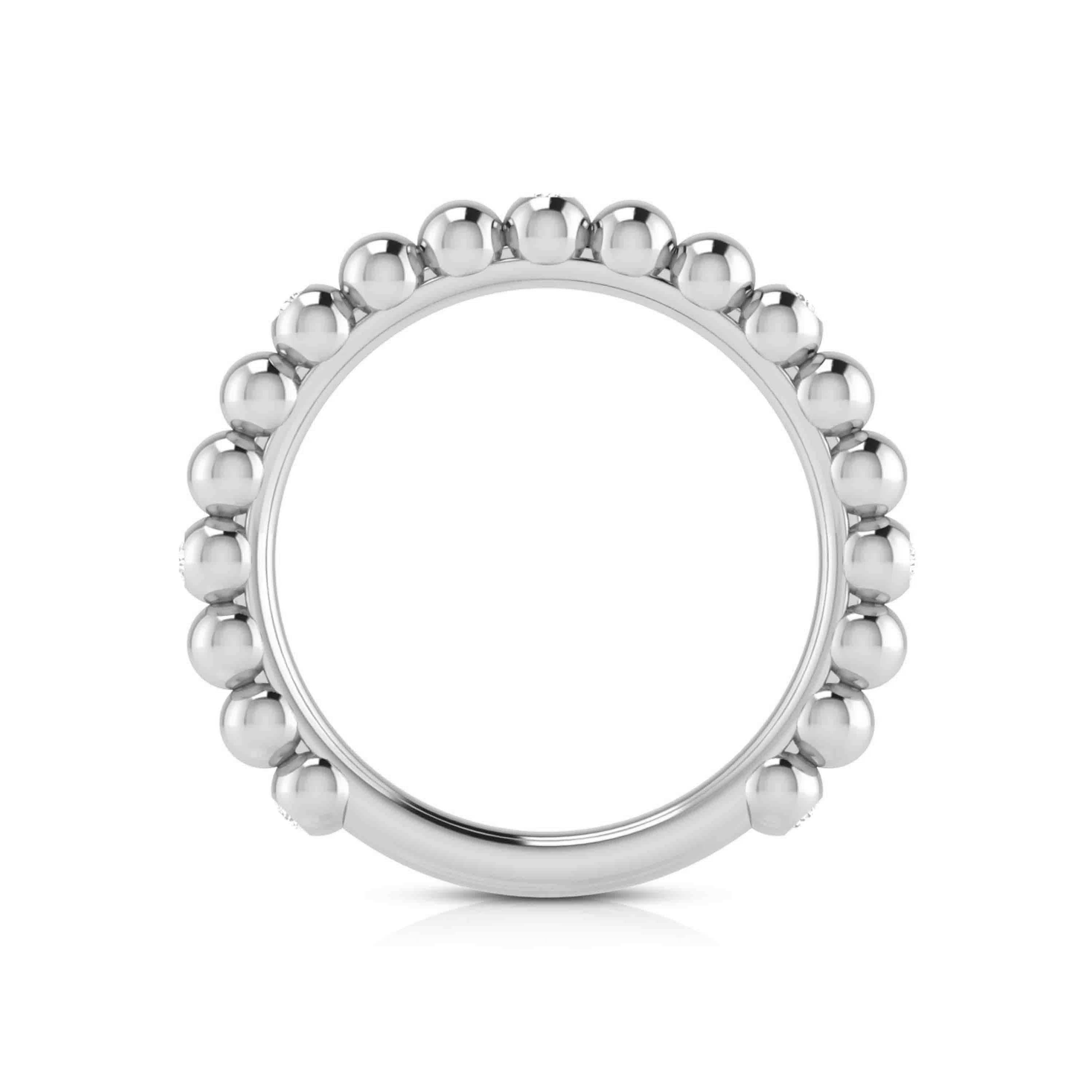 Platinum Infinity Ring with Diamonds for Women JL PT R-7   Jewelove.US