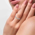 Load image into Gallery viewer, Platinum Infinity Ring with Diamonds for Women JL PT R-7   Jewelove.US
