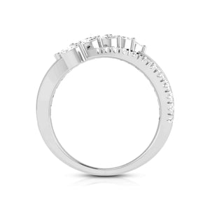 Platinum Pear Marquise Ring with Diamonds for Women JL PT DM 0038   Jewelove