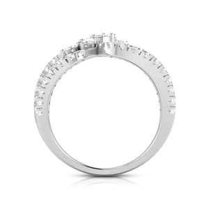 Platinum Pear Marquise Ring with Diamonds for Women JL PT DM 0044   Jewelove