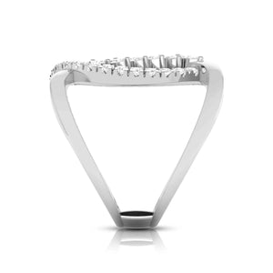 Platinum Pear Marquise Ring with Diamonds for Women JL PT DM 0046   Jewelove