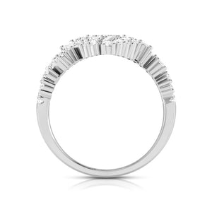 Platinum Pear Marquise Ring with Diamonds for Women JL PT DM 0058   Jewelove