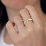 Load image into Gallery viewer, Eternity Yellow Gold Diamond Wedding Ring JL AU RD RN 11223Y   Jewelove.US
