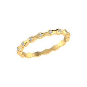 Eternity Yellow Gold Diamond Wedding Ring JL AU RD RN 11223Y   Jewelove.US