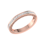 Load image into Gallery viewer, Half Eternity Rose Gold Princess Cut Diamond Ring JL AU RD RN 6764R   Jewelove.US
