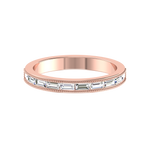 Load image into Gallery viewer, Half Eternity Rose Gold Baguette Diamond Ring JL AU RD RN 6852R   Jewelove.US
