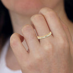 Load image into Gallery viewer, Half Eternity Yellow Gold Baguette Diamond Ring JL AU RD RN 6852Y   Jewelove.US
