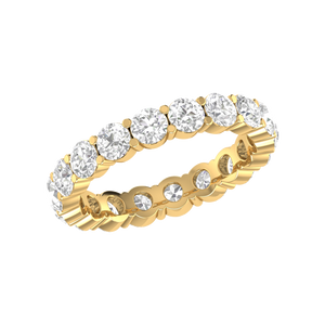 15 Pointer Eternity Yellow Gold Diamond Wedding Ring JL AU RD RN 9272Y   Jewelove.US