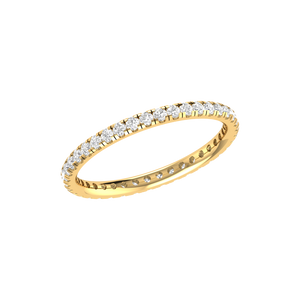 Full Eternity Yellow Gold Diamond Wedding Ring JL AU RD RN 9274Y   Jewelove.US