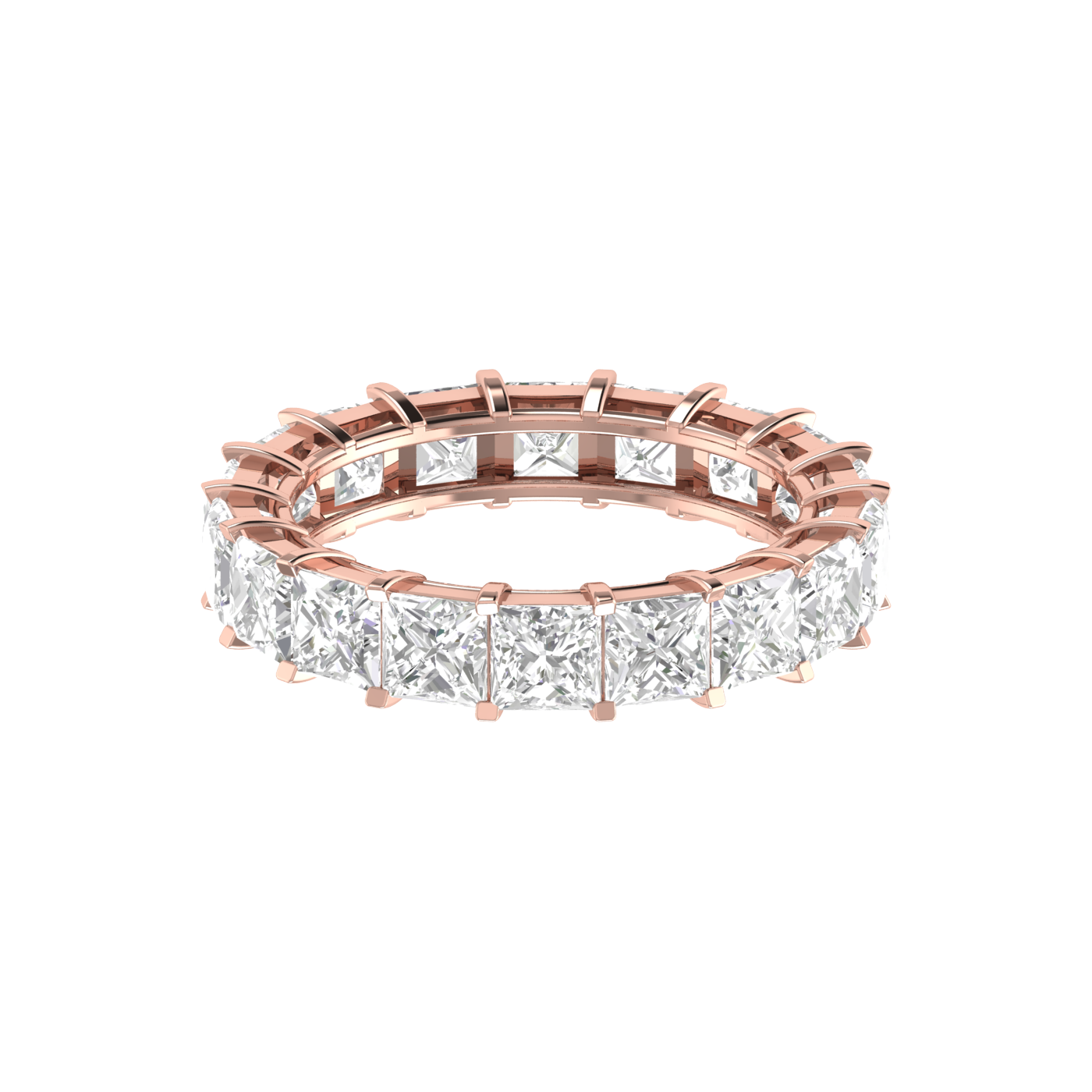 30 Pointer Rose Gold Princess Cut Diamond Engagement Ring JL AU RD RN 9281R   Jewelove.US