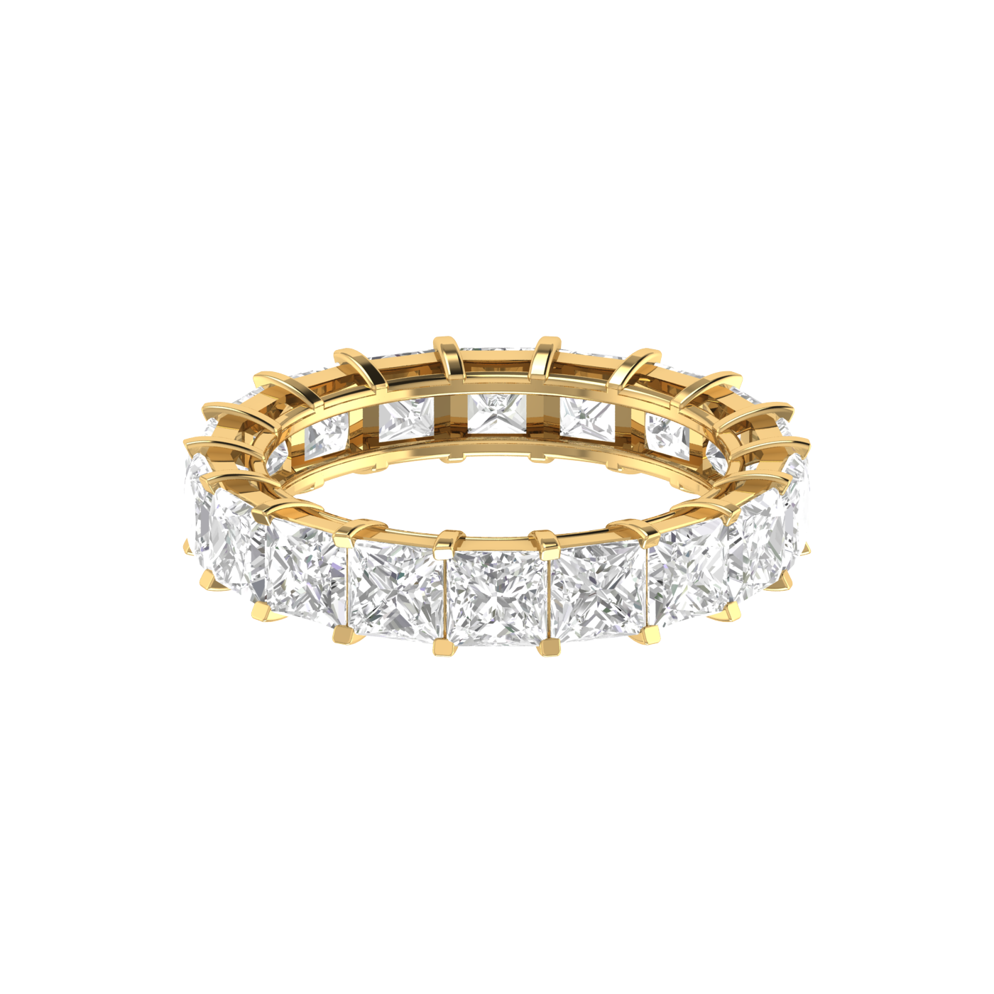 30 Pointer Yellow Gold Princess Cut Diamond Engagement Ring JL AU RD RN 9281Y   Jewelove.US