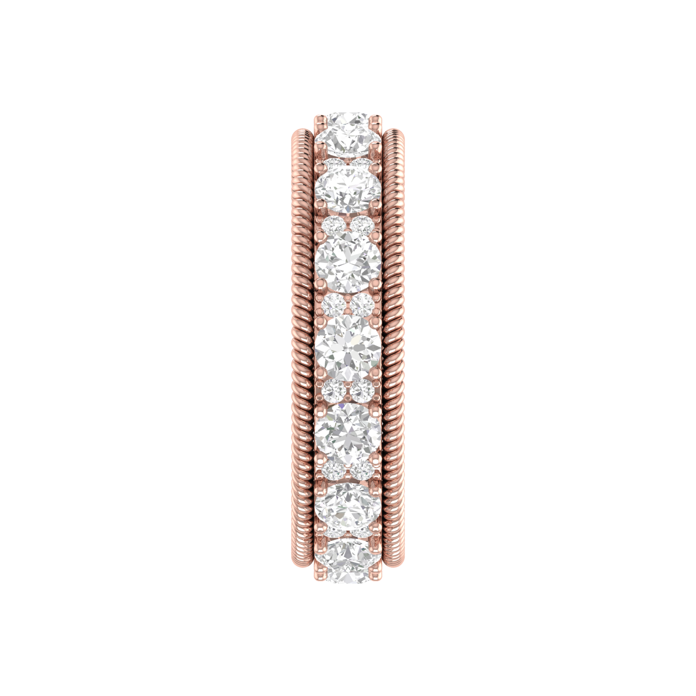 Eternity Rose Gold Diamond Wedding Ring for Women JL AU RD RN 9287R   Jewelove.US