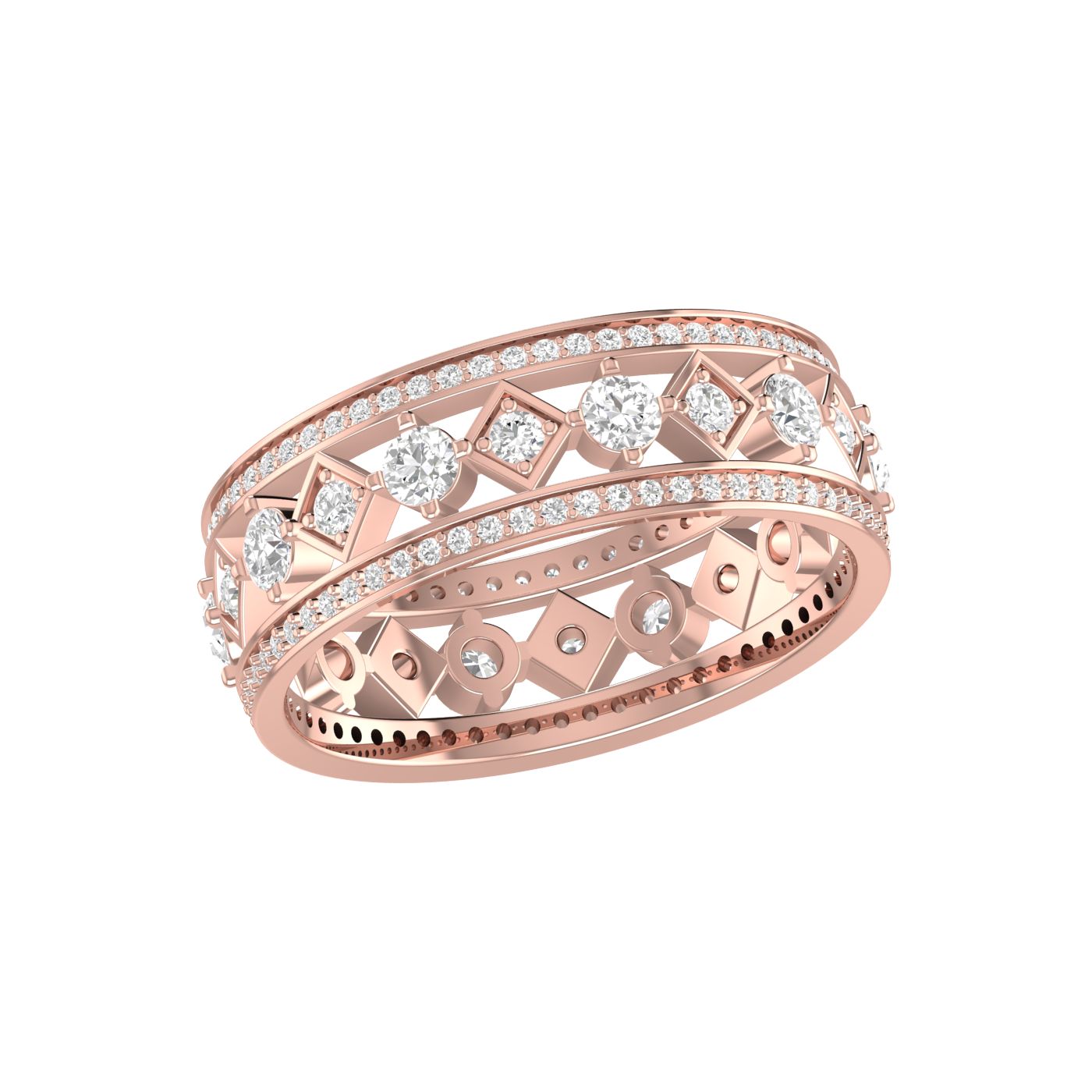 Designer Rose Gold Diamond Wedding Ring JL AU RD RN 9289R   Jewelove.US