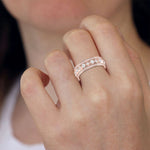 Load image into Gallery viewer, Designer Rose Gold Diamond Wedding Ring JL AU RD RN 9289R   Jewelove.US
