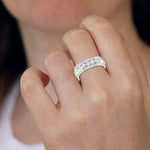 Load image into Gallery viewer, Designer Platinum Diamond Wedding Ring for Women JL PT RD RN 9289   Jewelove.US
