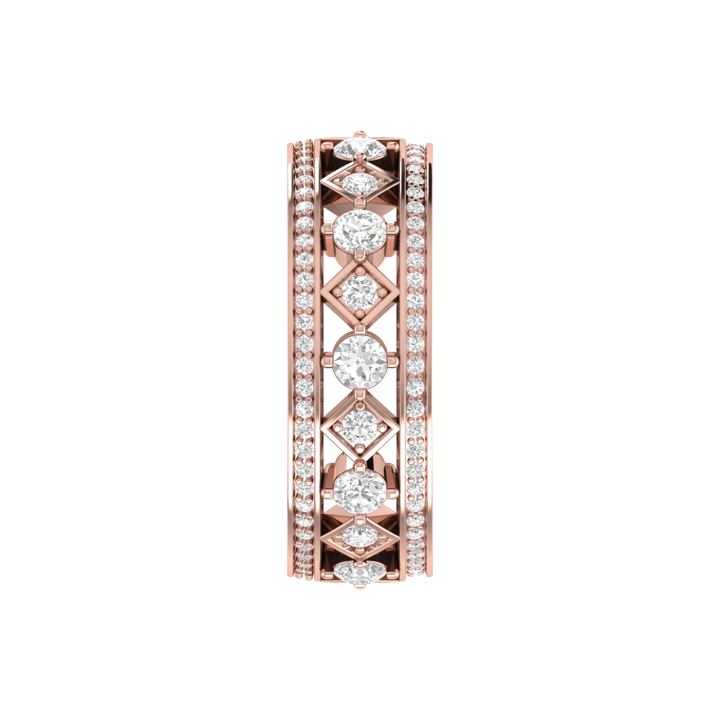 Designer Rose Gold Diamond Wedding Ring JL AU RD RN 9289R   Jewelove.US