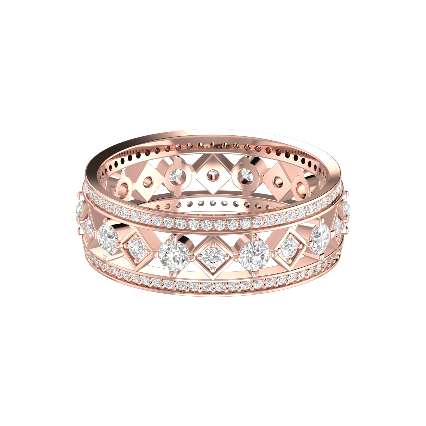 Designer Rose Gold Diamond Wedding Ring JL AU RD RN 9289R   Jewelove.US