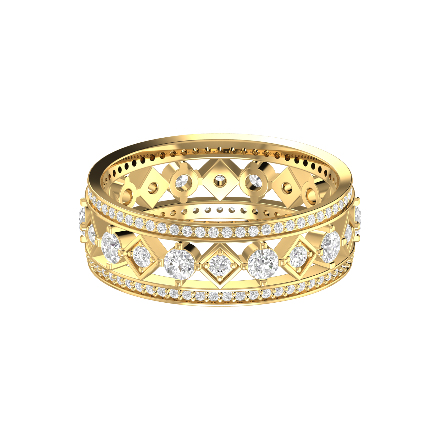 Designer Yellow Gold Diamond Wedding Ring JL AU RD RN 9289Y   Jewelove.US