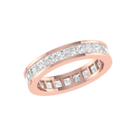 Load image into Gallery viewer, 15 Pointer Eternity Rose Gold Princess Cut Diamond Engagement Ring JL AU RD RN 9293R   Jewelove.US
