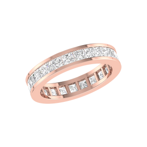 10 Pointer Eternity Rose Gold Princess Cut Diamond Engagement Ring JL AU RD RN 9293R-A   Jewelove.US