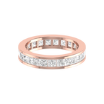 Load image into Gallery viewer, 15 Pointer Eternity Rose Gold Princess Cut Diamond Engagement Ring JL AU RD RN 9293R   Jewelove.US
