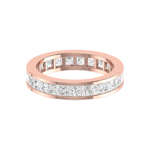 15 Pointer Eternity Rose Gold Princess Cut Diamond Engagement Ring JL AU RD RN 9293R   Jewelove.US