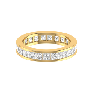 15 Pointer Eternity Yellow Gold Princess Cut Diamond Engagement Ring JL AU RD RN 9293Y   Jewelove.US