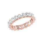 Load image into Gallery viewer, 10 Pointer Eternity Rose Gold Princess Cut Diamond Engagement Ring JL AU RD RN 9294R-A   Jewelove.US
