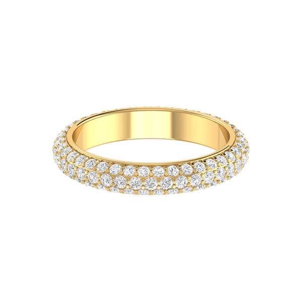 Yellow Gold Diamond Wedding Ring for Women JL AU RD RN 9284Y