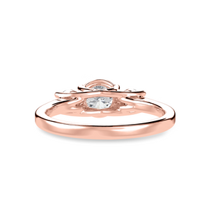 70-Pointer Solitaire Diamond Accents 18K Rose Gold Ring JL AU 1229R-B   Jewelove.US