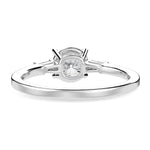 Load image into Gallery viewer, 0.70cts Solitaire with Baguette Diamond Accents Platinum Ring JL PT 1209-B   Jewelove.US
