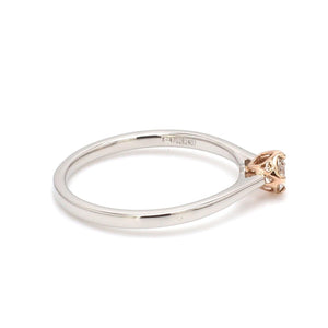 23 Pointer Platinum Rose Gold Ring for Women JL PT 1146   Jewelove.US