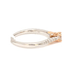 Load image into Gallery viewer, 15 Pointer Platinum &amp; Rose Gold Diamond Shank Ring for Women JL PT 1158   Jewelove.US
